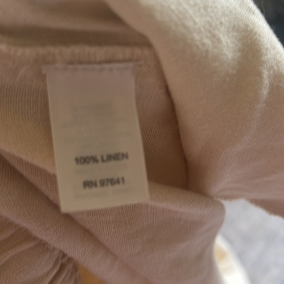 J. Jill butter yellow wide leg linen Pants - women’s size medium - Picture 4 of 6